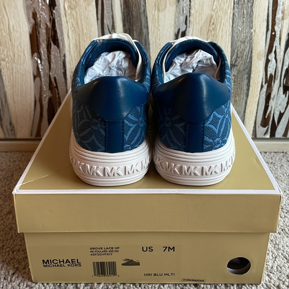 MICHAEL MICHAEL KORS Grove Logo Jacquard Sneaker Size 7 NEW! - Picture 5 of 9